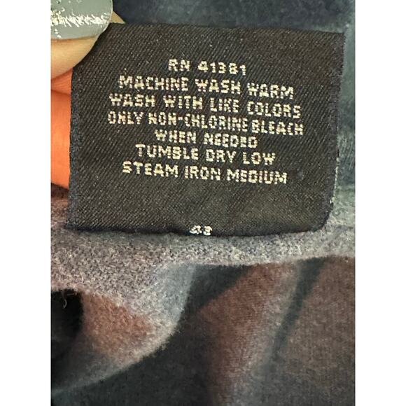 Ralph Lauren Polo blue purple long sleeves tee size Medium - Picture 4 of 7